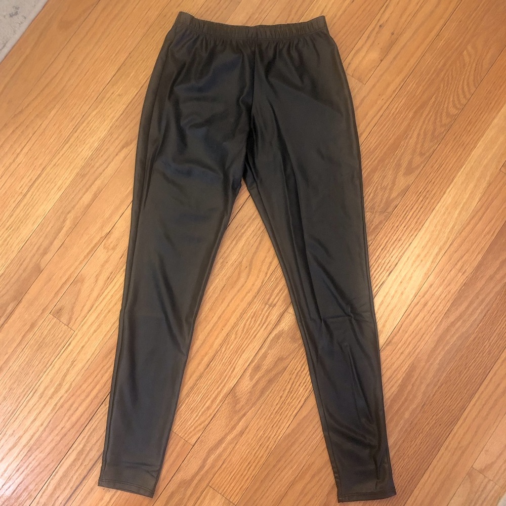 Faux leather leggings